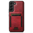 For Samsung Galaxy S25 5G Suteni H17 Oil Eax Leather MagSafe Detachable Wallet Phone Case(Red) - Galaxy S25 5G Cases by Suteni | Online Shopping South Africa | PMC TechLife | Buy Now Pay Later Mobicred