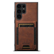 For Samsung Galaxy S24 Ultra 5G Suteni H17 Litchi Texture Leather MagSafe Detachable Wallet Phone Case(Brown) - Galaxy S24 Ultra 5G Cases by Suteni | Online Shopping South Africa | PMC Jewellery | Buy Now Pay Later Mobicred