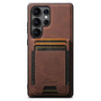 For Samsung Galaxy S25 Ultra 5G Suteni H17 Litchi Texture Leather MagSafe Detachable Wallet Phone Case(Brown) - Galaxy S25 Ultra 5G Cases by Suteni | Online Shopping South Africa | PMC TechLife | Buy Now Pay Later Mobicred
