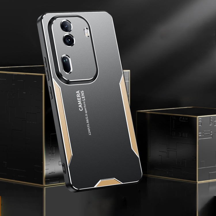 For OPPO Reno11 Blade Series TPU Hybrid Metal Phone Case(Red)