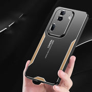 For OPPO Reno11 Blade Series TPU Hybrid Metal Phone Case(Red)