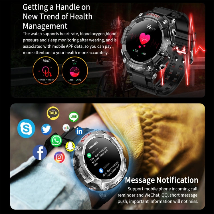 T96 1.52 inch Amoled Screen 2 in 1 Bluetooth Earphone Smart Watch(Blue) - Smart Watches by PMC TechLife | Online Shopping South Africa | PMC TechLife