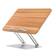BG-4 Desktop Book Reading Bracket Aluminum Alloy +Wood Board Textbook Tablet Holder Stand - free shipping - PMC TechLife - Order now!