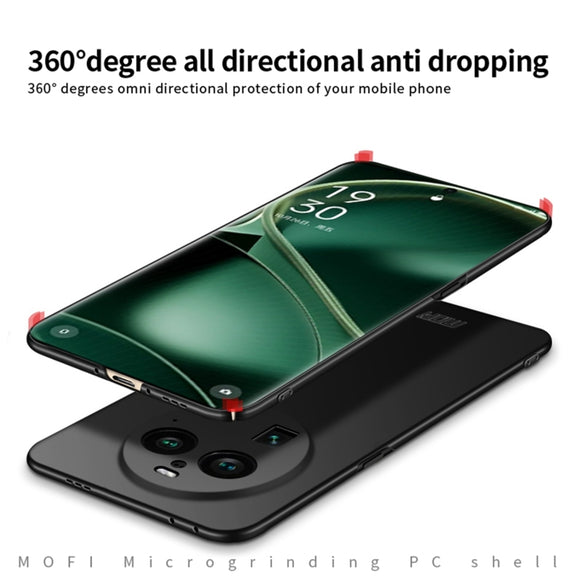 For OPPO Find X6 Pro MOFI Micro-Frosted PC Ultra-thin Hard Phone Case(Black)