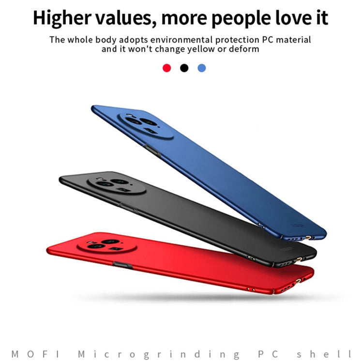 For OPPO Find X6 Pro MOFI Micro-Frosted PC Ultra-thin Hard Phone Case(Blue) - OPPO Cases by MOFI | Online Shopping South Africa | PMC TechLife