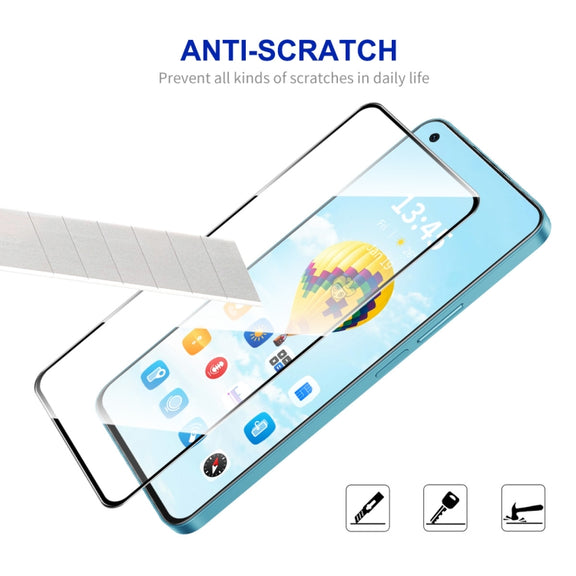 For OPPO K10x 2pcs ENKAY Full Glue High Aluminum-silicon Tempered Glass Film