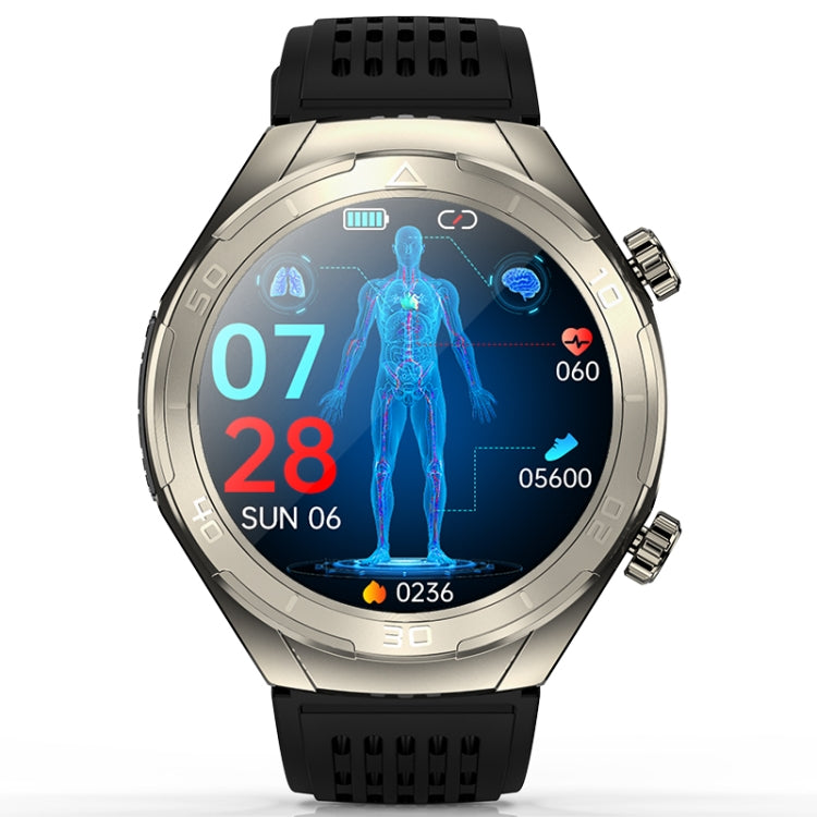 FD02 1.46 inch Color Screen Smart Watch, Support CES Sleep Aid / ECG Detection(Silver) - Smart Watches by PMC TechLife | Online Shopping South Africa | PMC TechLife