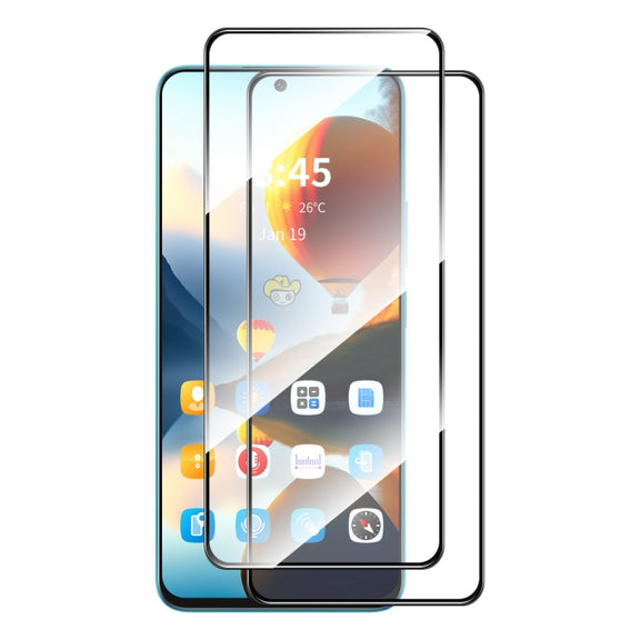 For Tecno Spark 20 2pcs ENKAY Full Glue High Aluminum-silicon Tempered Glass Film