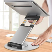 AS018-XS For 10-17 inch Device 360 Degree Rotating Adjustable Laptop Holder Desktop Stand(Silver)