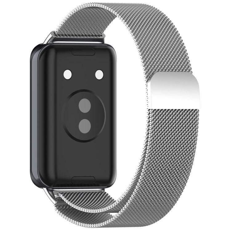 For Honor Band 9 Milan Magnetic Steel Mesh Watch Band(Silver) - Watch Bands by PMC TechLife | Online Shopping South Africa | PMC TechLife