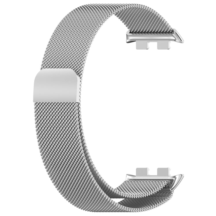 For Honor Band 9 Milan Magnetic Steel Mesh Watch Band(Silver) - Watch Bands by PMC TechLife | Online Shopping South Africa | PMC TechLife