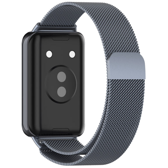 For Honor Band 9 Milan Magnetic Steel Mesh Watch Band(Gray)