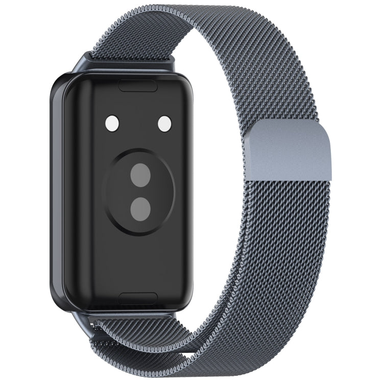 For Honor Band 9 Milan Magnetic Steel Mesh Watch Band(Gray)