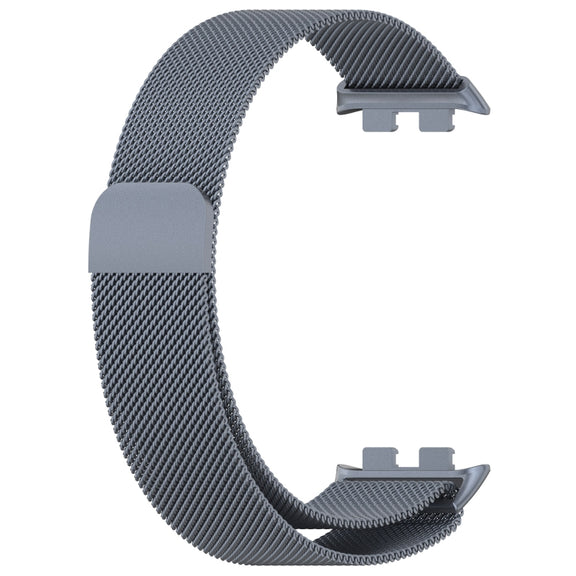For Honor Band 9 Milan Magnetic Steel Mesh Watch Band(Gray)