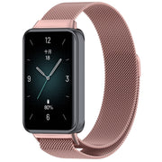 For Honor Band 9 Milan Magnetic Steel Mesh Watch Band(Pink)