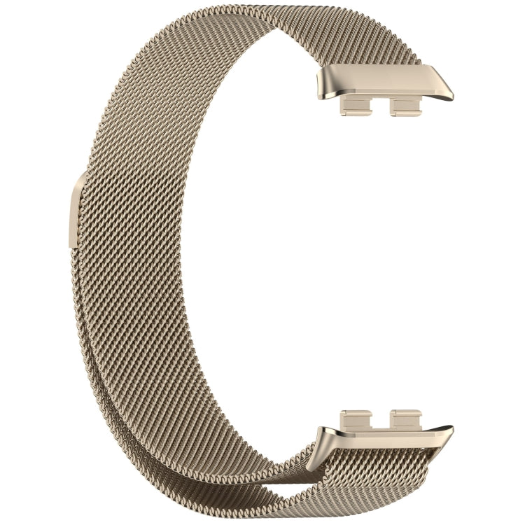 For Honor Band 9 Milan Magnetic Steel Mesh Watch Band(Starlight) - Watch Bands by PMC TechLife | Online Shopping South Africa | PMC TechLife