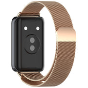 For Honor Band 9 Milan Magnetic Steel Mesh Watch Band(Rose Gold)