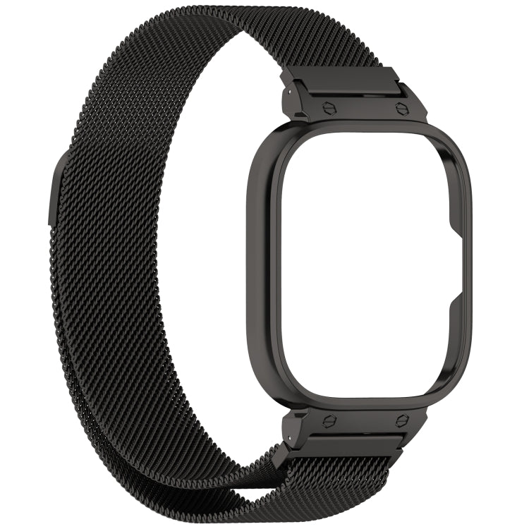 For CMF Watch Pro D395 Metal Frame + Milanese Integrated Magnetic Watch Band(Black) - Watch Bands by PMC TechLife | Online Shopping South Africa | PMC TechLife