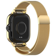For CMF Watch Pro D395 Metal Frame + Milanese Integrated Magnetic Watch Band(Gold)