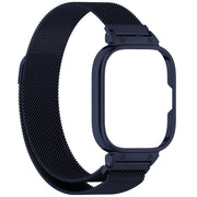 For CMF Watch Pro D395 Metal Frame + Milanese Integrated Magnetic Watch Band(Blue)