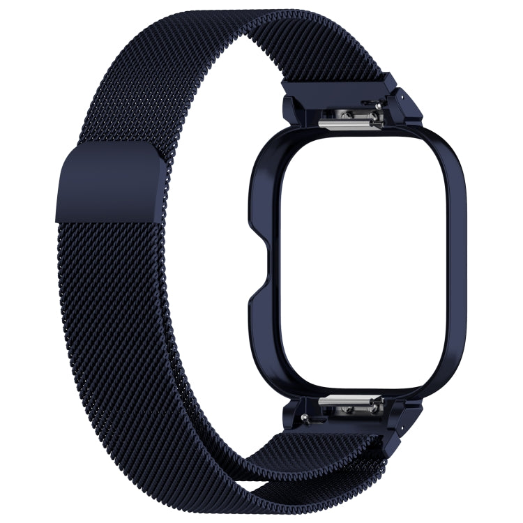 For CMF Watch Pro D395 Metal Frame + Milanese Integrated Magnetic Watch Band(Blue) - Watch Bands by PMC TechLife | Online Shopping South Africa | PMC TechLife