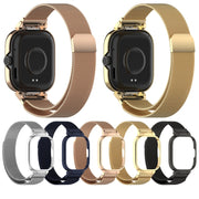 For CMF Watch Pro D395 Metal Frame + Milanese Integrated Magnetic Watch Band(Silver)
