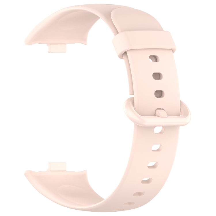 For Redmi Watch 4 Solid Color Colorful Buckle Silicone Watch Band(Light Pink) - Watch Bands by PMC TechLife | Online Shopping South Africa | PMC TechLife