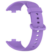 For Xiaomi Smart Band 9 Pro / 8 Pro Solid Color Colorful Buckle Silicone Watch Band(Purple)