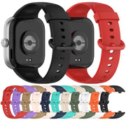 For Xiaomi Smart Band 9 Pro / 8 Pro Solid Color Colorful Buckle Silicone Watch Band(Purple)