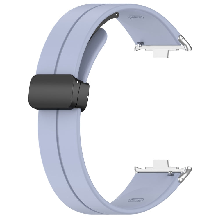 For Xiaomi Smart Band 9 Pro / 8 Pro Groove Folding Magnetic Buckle Silicone Watch Band(Light Blue) - free shipping - PMC TechLife - Order now!