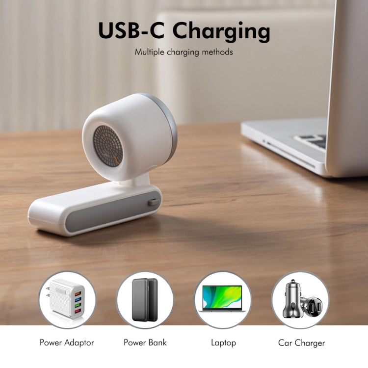 ENKAY Hat-Prince 3600mAh Battery Max 8H Cooling times Foldable Neck Turbo Fan with Digital Display(White) - free shipping - PMC TechLife - Order now!