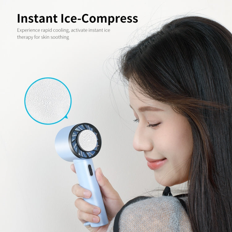ENKAY Hat-Prince Handheld Mini Portable Cold Compress Cooling Fan(Blue) - Electric Fans by ENKAY | Online Shopping South Africa | PMC TechLife | Buy Now Pay Later Mobicred