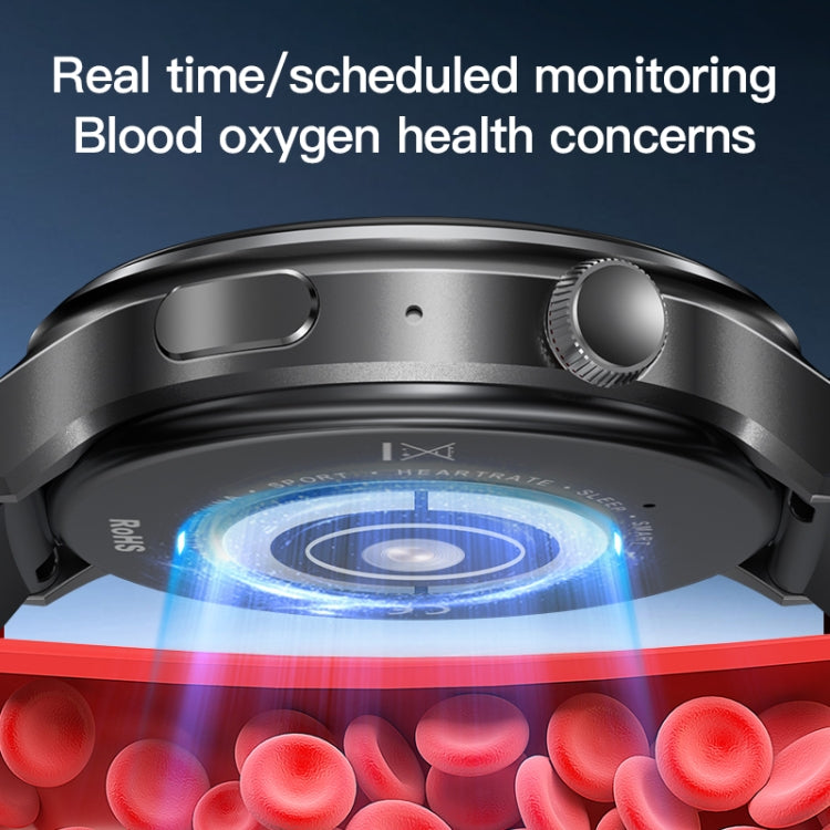 V16 1.46 inch Color Screen Smart Watch, Support Bluetooth Call / Heart Rate Monitoring(Black) - Smart Watches by PMC TechLife | Online Shopping South Africa | PMC TechLife | Buy Now Pay Later Mobicred