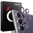 For Samsung Galaxy S24 Ultra 5G NORTHJO Camera Lens Bling Glitter Metal Ring Tempered Glass Film(Purple) - free shipping - PMC Jewellery - Order now!