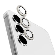 For Samsung Galaxy S24+ 5G NORTHJO Camera Lens Bling Glitter Metal Ring Tempered Glass Film(Silver)