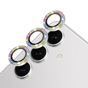For Samsung Galaxy S24+ 5G NORTHJO Camera Lens Bling Glitter Metal Ring Tempered Glass Film(Colorful)