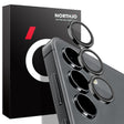 For Samsung Galaxy S24 5G NORTHJO Camera LensCD Vein Metal Ring Tempered Glass Film(Black) - free shipping - PMC Jewellery - Order now!