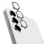 For Samsung Galaxy S24 5G NORTHJO Camera LensCD Vein Metal Ring Tempered Glass Film(Silver)