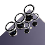 For Samsung Galaxy S24 Ultra 5G NORTHJO Camera LensCD Vein Metal Ring Tempered Glass Film(Silver)