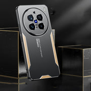 For vivo X200 Pro Blade Series TPU Hybrid Metal Phone Case(Gold)