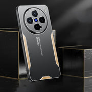 For vivo X200 Pro mini Blade Series TPU Hybrid Metal Phone Case(Gold)