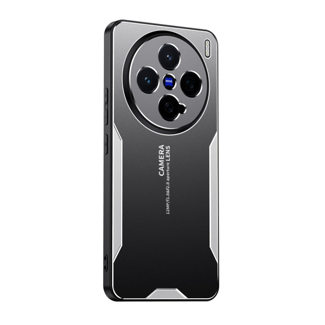 For vivo X200 Pro mini Blade Series TPU Hybrid Metal Phone Case(Silver)
