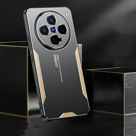 For vivo X200 Pro mini Blade Series TPU Hybrid Metal Phone Case(Red)