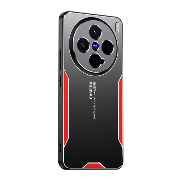 For vivo X200 Pro mini Blade Series TPU Hybrid Metal Phone Case(Red)