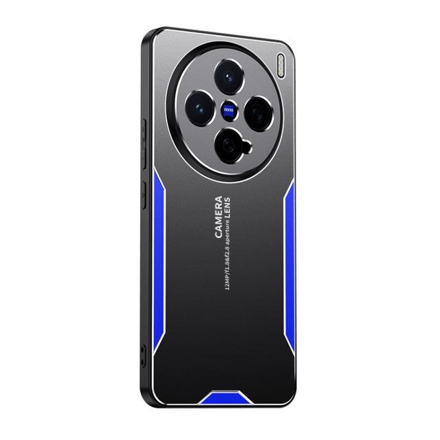 For vivo X200 Pro mini Blade Series TPU Hybrid Metal Phone Case(Blue)