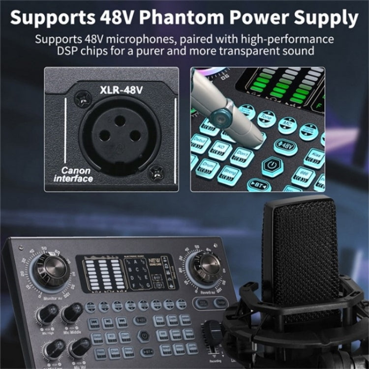 C100 Live Streaming Recording Karaoke Sound Card Mobile Audio Mixer - Live Sound Effects Processors by PMC TechLife | Online Shopping South Africa | PMC TechLife