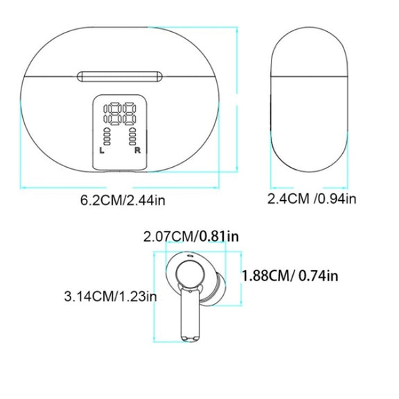 M10 Wireless Bluetooth Smart Voice Translator Headset Multiple Languages Translation Earphones(Black)