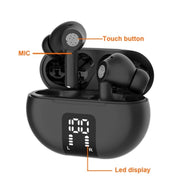 M10 Wireless Bluetooth Smart Voice Translator Headset Multiple Languages Translation Earphones(Black)