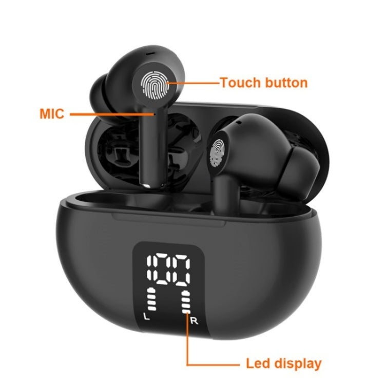 M10 Wireless Bluetooth Smart Voice Translator Headset Multiple Languages Translation Earphones(Black)