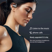 M8 Noise Reduction Smart Voice Translator TWS Bluetooth Headset 144 Languages Translation Earphones(White)